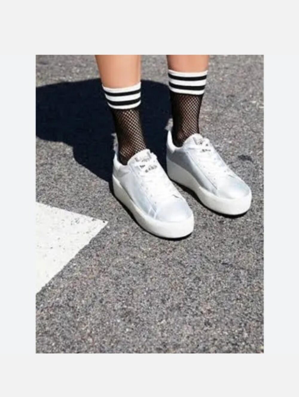 NWT: 2/$10 FREE PEOPLE; RIOT SPORT FISHNET ANKLE SOCK, STOCKING, BLACK & WHITE.